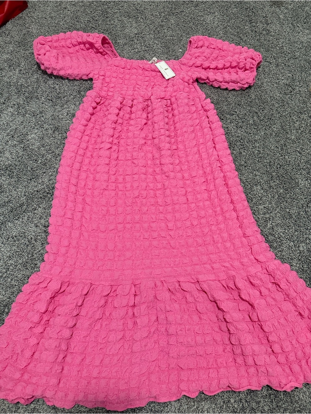 Simply southern pink textured dress
